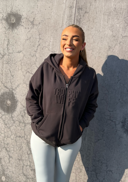 The "Future Trophy Wife" Hoodie | Charcoal Grey