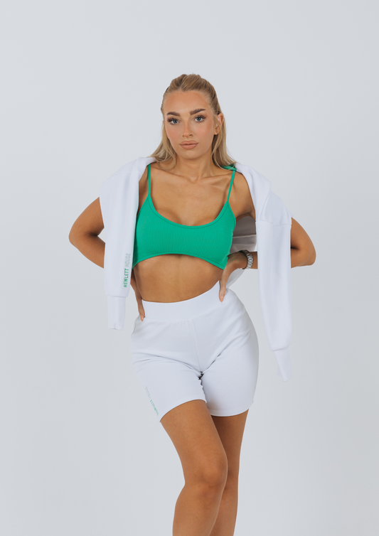 The "Break The Cycle" Cycling Shorts | White